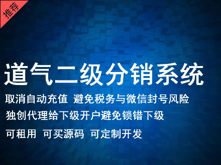 上海市道气二级分销系统 分销系统租用 微商分销系统 直销系统